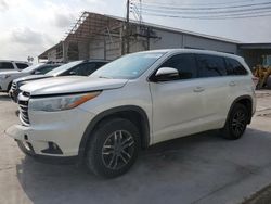 Salvage cars for sale from Copart Corpus Christi, TX: 2016 Toyota Highlander LE