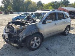 Salvage cars for sale at Mendon, MA auction: 2012 Acura MDX Technology