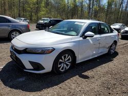 Salvage cars for sale at Bowmanville, ON auction: 2022 Honda Civic LX