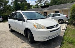 Salvage cars for sale from Copart Apopka, FL: 2005 Toyota Sienna CE