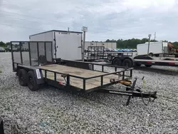 Salvage trucks for sale at Tifton, GA auction: 2022 Tpew 2022 Ajtr 7X16 Cargo Utility Trailer