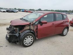 Salvage cars for sale at San Antonio, TX auction: 2016 Nissan Versa Note S