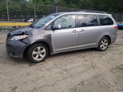 Toyota Sienna le salvage cars for sale: 2011 Toyota Sienna LE