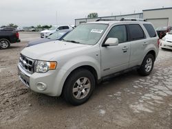 Salvage cars for sale from Copart Kansas City, KS: 2008 Ford Escape Limited