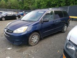 Toyota Sienna CE salvage cars for sale: 2005 Toyota Sienna CE