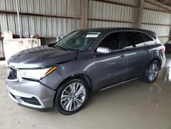 Salvage cars for sale at Houston, TX auction: 2018 Acura MDX Technology