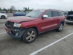 Salvage cars for sale from Copart Van Nuys, CA: 2013 Jeep Grand Cherokee Overland