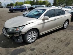 Salvage cars for sale at Denver, CO auction: 2015 Honda Accord EXL