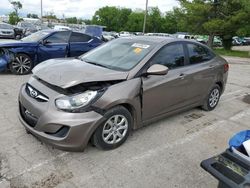 Salvage cars for sale at Lexington, KY auction: 2012 Hyundai Accent GLS