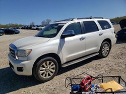 Salvage cars for sale at West Warren, MA auction: 2016 Toyota Sequoia Platinum
