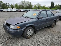 Salvage cars for sale at Portland, OR auction: 1992 Toyota Corolla DLX