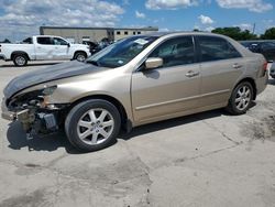 Salvage cars for sale at Wilmer, TX auction: 2005 Honda Accord EX