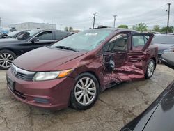 Salvage cars for sale at Chicago Heights, IL auction: 2012 Honda Civic EXL