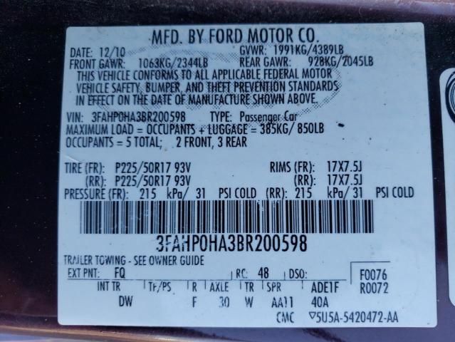 2011 Ford Fusion SE