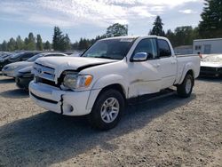Salvage cars for sale at Graham, WA auction: 2005 Toyota Tundra Double Cab SR5