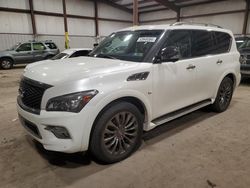 Salvage cars for sale at Pennsburg, PA auction: 2017 Infiniti QX80 Base