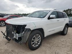 Salvage cars for sale at Houston, TX auction: 2016 Jeep Grand Cherokee Limited