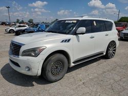 Salvage cars for sale at Indianapolis, IN auction: 2012 Infiniti QX56
