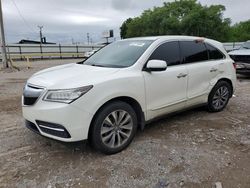 Salvage cars for sale at Oklahoma City, OK auction: 2014 Acura MDX Technology