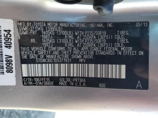 2013 Toyota Sienna Sport