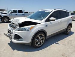 Salvage cars for sale at Grand Prairie, TX auction: 2015 Ford Escape Titanium