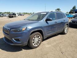 Salvage cars for sale at Woodhaven, MI auction: 2019 Jeep Cherokee Latitude