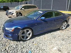 Salvage cars for sale at Waldorf, MD auction: 2013 Audi A5 Prestige