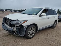 Salvage cars for sale at Houston, TX auction: 2017 Infiniti QX60