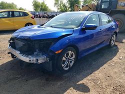 Salvage cars for sale from Copart Elgin, IL: 2018 Honda Civic LX
