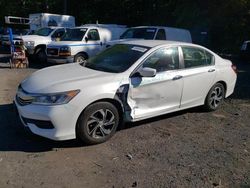Salvage cars for sale from Copart East Granby, CT: 2016 Honda Accord LX