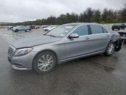 Salvage cars for sale from Copart Brookhaven, NY: 2015 Mercedes-Benz S 550 4matic