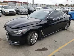 Salvage cars for sale at Los Angeles, CA auction: 2017 Infiniti Q60 Base