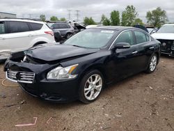 Salvage cars for sale from Copart Elgin, IL: 2012 Nissan Maxima S