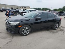 Salvage cars for sale from Copart Wilmer, TX: 2016 Honda Civic LX