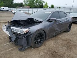 Salvage cars for sale at Finksburg, MD auction: 2018 Acura TLX