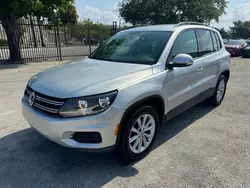Salvage cars for sale from Copart Opa Locka, FL: 2015 Volkswagen Tiguan S