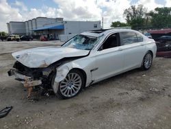 Salvage cars for sale at Opa Locka, FL auction: 2010 BMW 750 LI