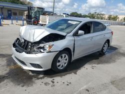 Vehiculos salvage en venta de Copart Orlando, FL: 2017 Nissan Sentra S