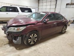 Salvage cars for sale at Abilene, TX auction: 2013 Honda Accord LX