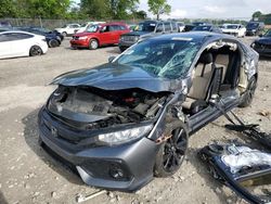 Salvage cars for sale at Cicero, IN auction: 2018 Honda Civic Sport