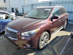Salvage cars for sale at Vallejo, CA auction: 2015 Infiniti QX60