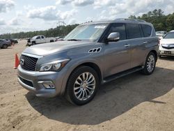 Salvage cars for sale at Greenwell Springs, LA auction: 2017 Infiniti QX80 Base