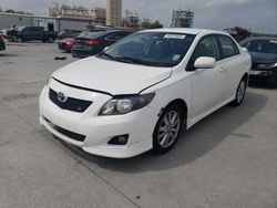 Salvage cars for sale from Copart New Orleans, LA: 2009 Toyota Corolla Base