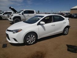 Salvage cars for sale at Brighton, CO auction: 2015 Toyota Corolla L