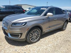 Lincoln Nautilus salvage cars for sale: 2019 Lincoln Nautilus Reserve