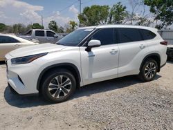 Toyota Highlander Hybrid xle salvage cars for sale: 2021 Toyota Highlander Hybrid XLE