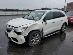 Salvage cars for sale at Fredericksburg, VA auction: 2016 Acura MDX Advance