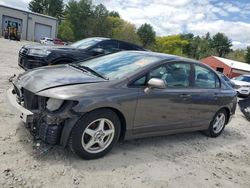 Salvage cars for sale from Copart Mendon, MA: 2010 Honda Civic LX