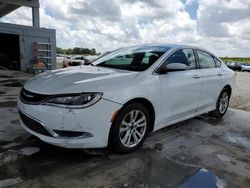 Salvage cars for sale at West Palm Beach, FL auction: 2015 Chrysler 200 Limited