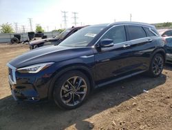 Salvage cars for sale from Copart Elgin, IL: 2022 Infiniti QX50 Autograph